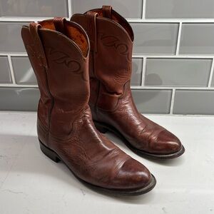 Lucchese Mens 9 D Mad Goat Ropers‎ Western Cowboy Boot Womens 8.5 D Rodeo N8793
